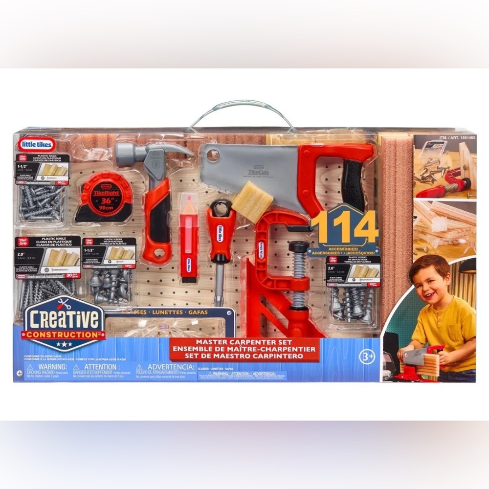 Master Carpenter 114pc Set Bundle Little Tikes Creative Construction Learning